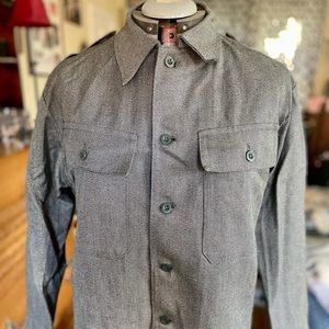 Authentic Swiss military vintage denim jacket in EUC!!!